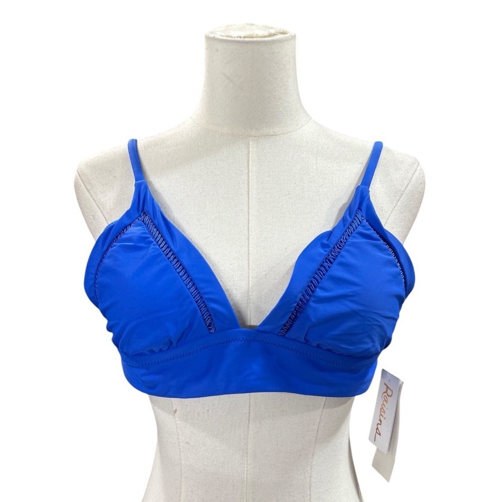 Raisins Womens Anya Bikini Swimsuit Top L Blue D710068 Swimwear Swim
